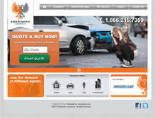 Tablet Screenshot of amerispaninsurance.com